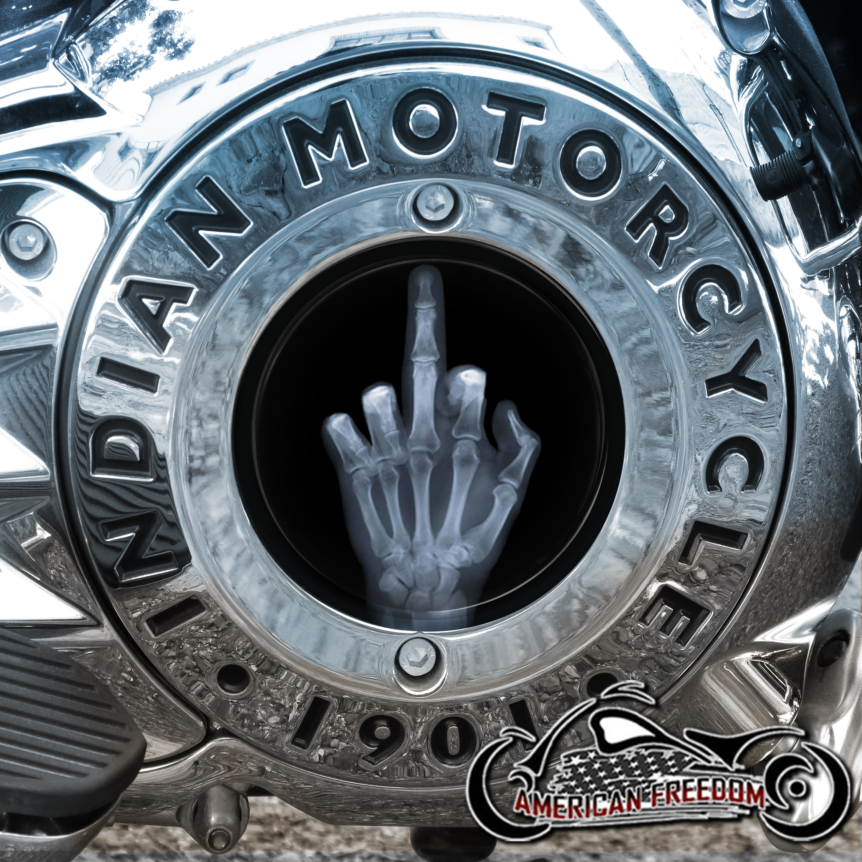 Indian Motorcycles Thunder Stroke Derby Insert - XRay Finger